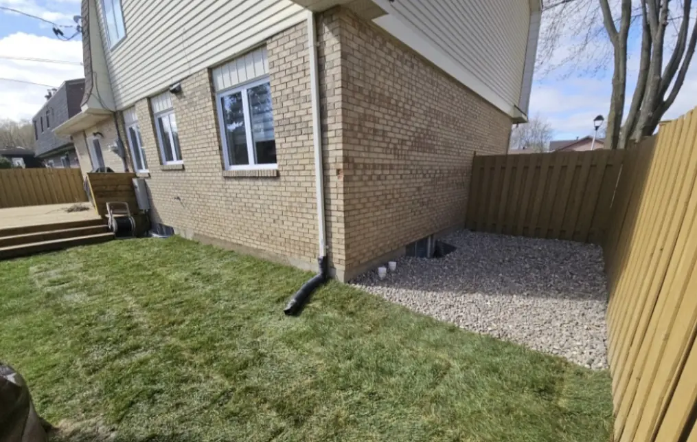After — New lawn in place